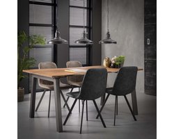 Hoyz - Eetkamertafel Edge - Bruin - Hout - 180x90x76