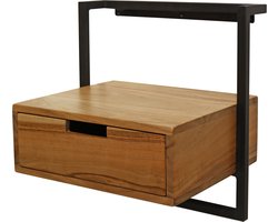 Hoyz - Hangend Nachtkastje - 1 Lade - Air Solid - Bruin