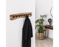 Hoyz - Kapstok Edge met 8 haken - Grijs - Wandkapstok