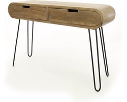 Hoyz - Kaptafel Barrel - 2 Lades - Hout - 120x30x76