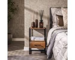 Hoyz - Nachtkastje Niche 1L XS - Massief Acacia Naturel