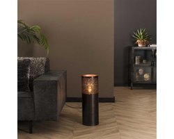 Hoyz - Vloerlamp Ø20 cilinder 60cm / Zwart nikkel
