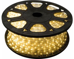 HQ-Power Led-lichtslang, lichtketting, lichtsnoer, verlichting voor kerstmis, tuin, feest, bruiloft, ledstrip, decoratie voor binnen en buiten, 36 leds/meter, warmwit, 45 m