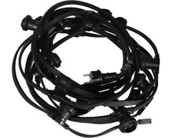 HQ-Power Lichtsnoer, zonder lampen, voor binnen en buiten, 20 x E27, 10 m