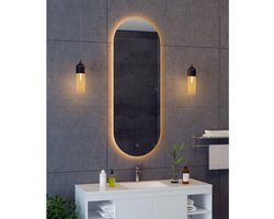 HR Badmeubelen Oval 2.0 spiegel 40x100cm dimbaar LED met verwarming