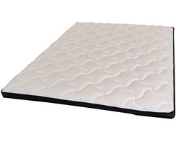 HR Topdekmatras Emir - Taupe - 180x200 - 10 cm dik - Anti-Allergie - Afritsbare en wasbare hoes