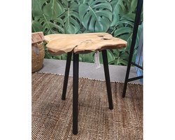 H&S - Collection - Bijzettafel - 40 - cm - teakhout