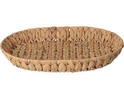 H&S Collection Broodmand - gevlochten riet - naturel - 40 x 32 x 6 cm