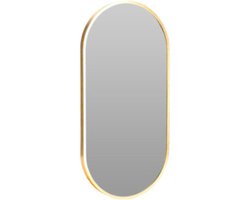 H&S Collection Spiegel Florence - 60 x 30 cm - aluminium - goud - wandspiegel