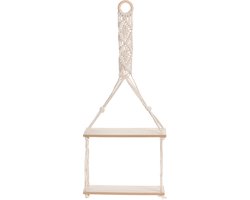 H&S - Collection - Wandrek - met - touwdecoratie - 30x10x66 - cm
