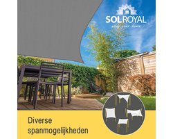 HS9 Schaduwzeil 2x4 m Grijs Rechthoekig - ademende luifel voor terras tuin strandhuis HDPE UV-bescherming zonwering 200x400 cm