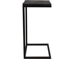 HSM Collection Bijzettafel Read - zwart - mangohout/ijzer