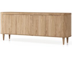 HSM Collection-Dressoir Dune 4 Deur-200x50x77,5-Naturel-Eiken