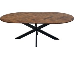 HSM Collection Eettafel Mozaiek Ovaal Mango Naturel 240cm