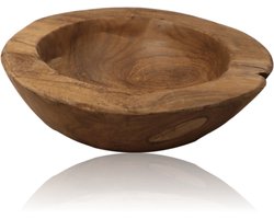 HSM Collection-Fruitschaal Small-ø20-27x6-10-Naturel-Teak