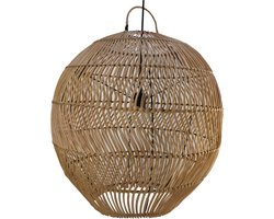 HSM Collection Hanglamp Rotan - Ã¸55 - Naturel - Rotan/Metaal