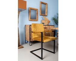 HSM Collection-Rechthoekige Spiegel-50x7x60-Naturel-Teak