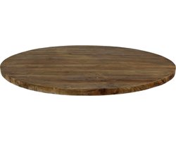 HSM Collection-Rond Tafelblad-ø130x4-Bruin-Teak