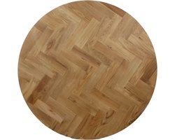 HSM Collection Rond Tafelblad Visgraat Ø140x4cm Naturel Eiken