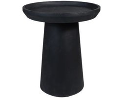 HSM Collection-Ronde Bijzettafel Drum-45x45x50-Zwart-Mango