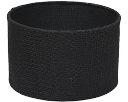 HSM Collection-Ronde Lampenkap-ø32x20-Zwart Jute