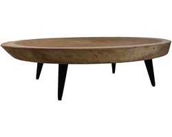 HSM Collection Salontafel Boomschijf Ovaal Suar 120cm