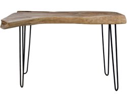 HSM Collection Sidetable 120cm Naturel Teak Wortelhout/Ijzer
