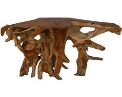 HSM Collection-Wandtafel Teak Root Two Tone-120x45x80-Naturel-Teak