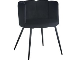 HTfurniture-five finger chair-black velvet