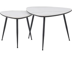 HTfurniture-Kevin-Ceramic side table-Trinagle White