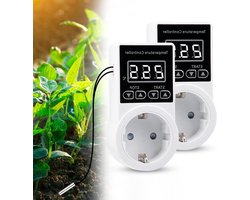 HTML content - Temperatuurregelaar stopcontact - Digitale temperatuurregelaar met sensor - Waterdichte temperatuurschakelaar - Slimme thermostaat verwarming voor broeikas - Glazen container broeikas .
