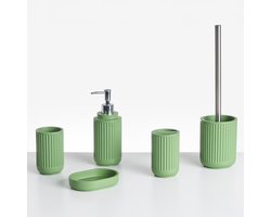 HUARMEY - Badkameraccessoireset - Groen - Polyresin