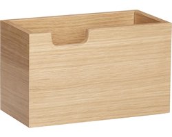 HÜBSCH INTERIOR - FSC® eiken houten pennenbakje - 20x10xh12cm