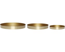 Hübsch schotels Embrace Brass