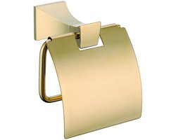 Hudor Toiletrolhouder Goudkleurig Messing - WC Rolhouder Doré Collectie Halys - Luxe Toiletpapierhouder Wandmontage