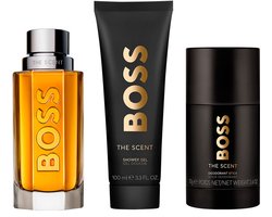 Hugo Boss The Scent Eau de Toilette spray 100 ml + Deodorant stick 75 ml + Douchegel 100 ml Cadeau Set