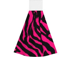 Huidvriendelijke Handdoek - Sneldrogend Absorberend - Keuken Badkamer - Koraal Fluweel Ontwerp - 36 x 45 cm - Roze Print
