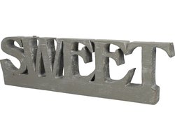 Huis decoratie - SWEET bord - Home decor - Wanddecoratie - Ideaal voor in de woon- of slaapkamer - Ophangbaar - Accessoires voor thuis - Kamer interieur decoraties - Grijs