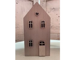 Huis / Huisje Hout - Lichtroze / Licht Roze - Beeld - Sfeervol - Decoratief - Pink - Pretty - Huizen - Woonaccessoires - Woonaccessoire - Sfeer - Interieur - Inrichting - Wonen - Woon - Deco - Decoratie - Kleur - Mooi - Beauty - Gaaf - Beeldje - Cool