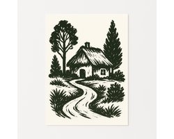 Huis muurdecoratie – wanddecoratie – woonkamer poster – 70x100 cm