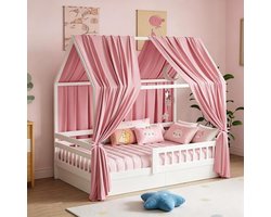 Huisbed Hemel - Bedhemel Stoffen - Kinderkamer Decoratie - Zacht Mousseline Materiaal - 270 x 67 cm - Roze