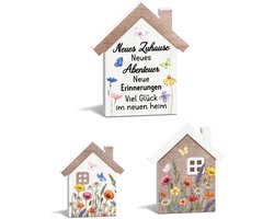huisdecoraties set van 3 - pvc - moderne woondecoratie - voor plank en vensterbank - ServiceTopper