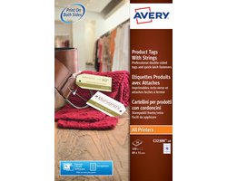 Huismerk Avery C32300-10 Productkaart 89x51mm Wit