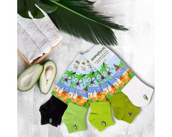 Huissokken - Grappige Sokken - Funny Socks - Leuke Sokken - Vrolijke Sokken - Cadeau Box - 5 Pack Sokken - One Size Fits All - 5 Pack Avocado Sokken Animalsocks