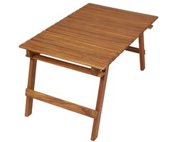 Human Comfort Gannat - Bijzettafel - Acaciahout - Opvouwbaar - Weerbestendig - 60 x 40 cm