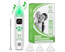 Hunnybunny - Elektrische Neusreiniger Baby - 3 Zuigstanden - 10 Muziekjes - Gekleurde Verlichting