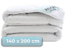 HUSH Living - 4 Seizoenen Dekbed - 140x200 cm - Tweepersoons - 200+300 Gsm - Warm, Ademend en Lichtgewicht - Wit