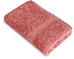 HUSH Living Badhanddoek - 70×140 cm - 100% katoen - zware kwaliteit 500g/m2 - Koraal