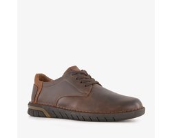 Hush Puppies leren heren veterschoenen bruin - Maat 42 - Extra comfort - Memory Foam
