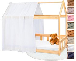 Hutbed Doek Montessori Bed 100% Katoen Hemel Wit Goud